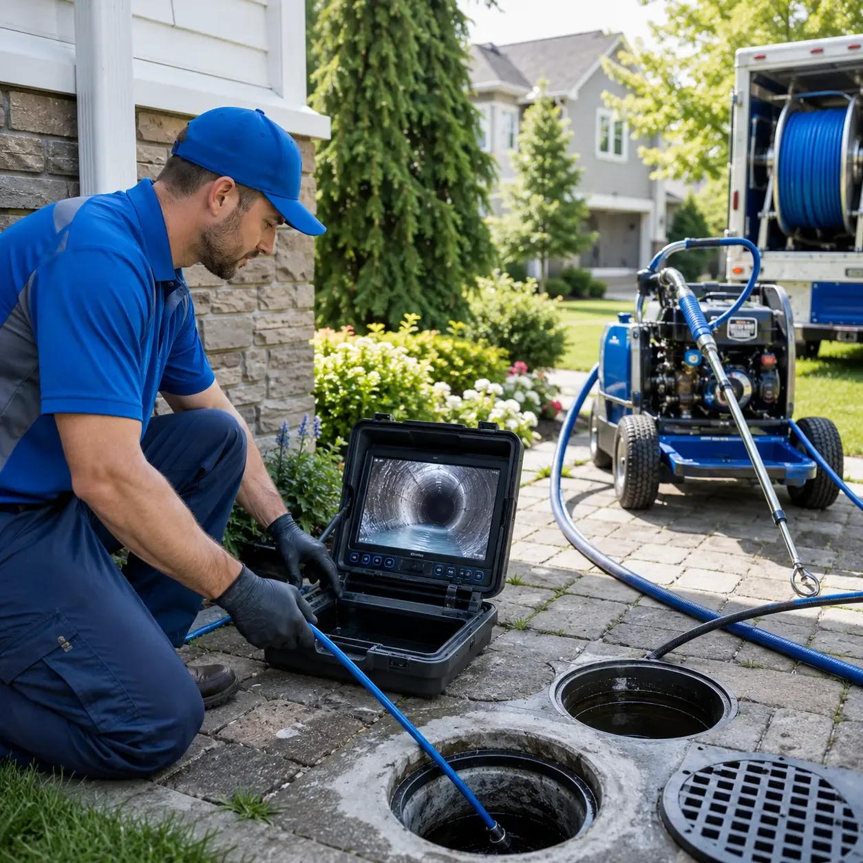 Outdoor drain cleaning professionals serving Oak Ridge, NC