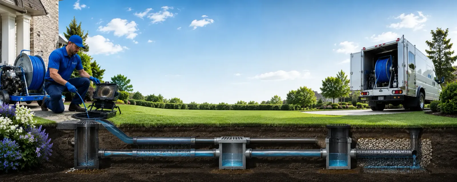 Outdoor drain cleaning information for Oak Ridge, NC